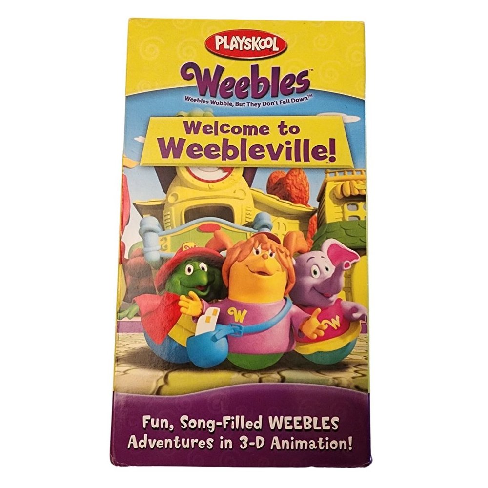 Vintage Playskool Weebles Welcome to Weebleville VHS RARE HTF Hasbro Paramount